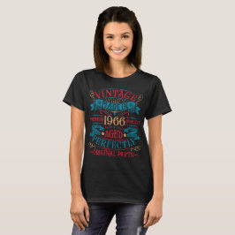 Vintage 60th Birthday Decorations Vintage 1966 60  T-shirt