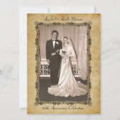 Vintage 60th verjaardagsviering kaart (Voorkant)