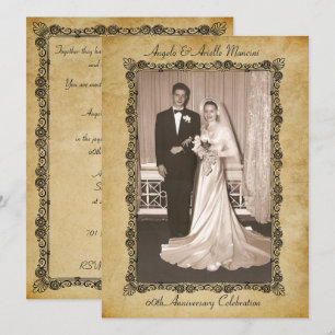 Vintage 60th verjaardagsviering kaart