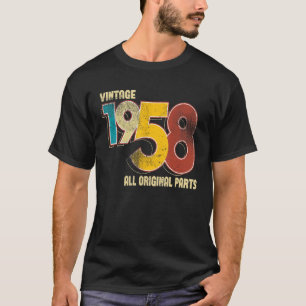 Vintage 65 Versieringen op zaterdag 65 mei 1958 T-shirt