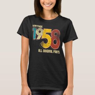 Vintage 65 Versieringen op zaterdag 65 mei 1958 T-shirt