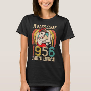 Vintage 66 Jaar Oud Verjaardag voor vrouwen Best o T-shirt