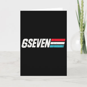 Vintage 67 Meme Retro 6 Zeven  Kaart