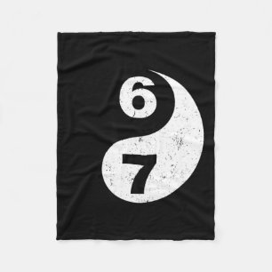 Vintage 6 7 Yin Yang Namaste Zes Zeven Nostalgie Fleece Deken