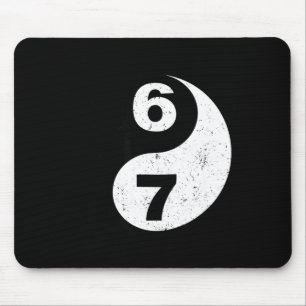 Vintage 6 7 Yin Yang Namaste Zes Zeven Nostalgie Muismat
