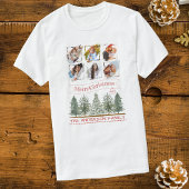 Vintage 6 Fotocollage Matching Familie Kerst T-shirt