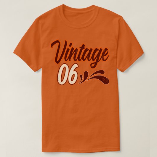 Vintage 6 jaar oud t-shirt (Design voorkant)