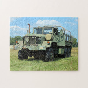 Vintage 6x6 5 Ton Militaire truck Puzzle Legpuzzel