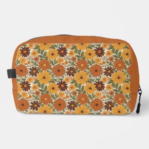 vintage 70-er jaren stijl bloemen/bloemig toilettasje