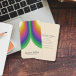 Vintage 70-s Retro regenboog Visitekaartje<br><div class="desc">70 s Retro Rainbow-Visitekaartje. Pas uw eigen bedrijfsgegevens aan voor een uniek en stijlvol visitekaartje.</div>