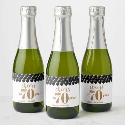 Vintage 70 sparkling wijnetiket (Flessen)