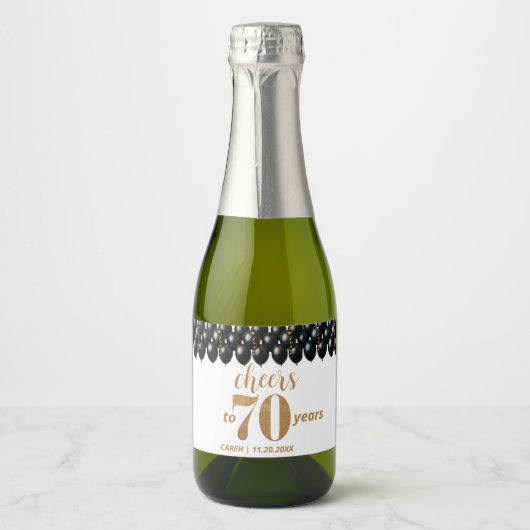 Vintage 70 sparkling wijnetiket (Voorkant)