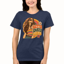 Vintage 70s Betere Tijden Vooruit Hippie Meisje Re