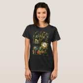 Vintage 70s Boho botanische cactus Succulent T-shirt (Voorkant volledig)