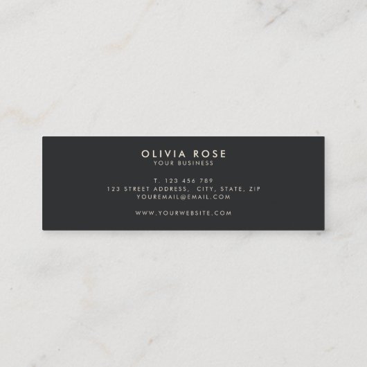 Vintage 70s Retro Stripes Mini Visitekaartje (Achterkant)