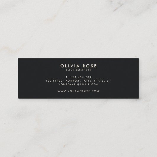 Vintage 70s Retro Stripes Mini Visitekaartje (Achterkant)