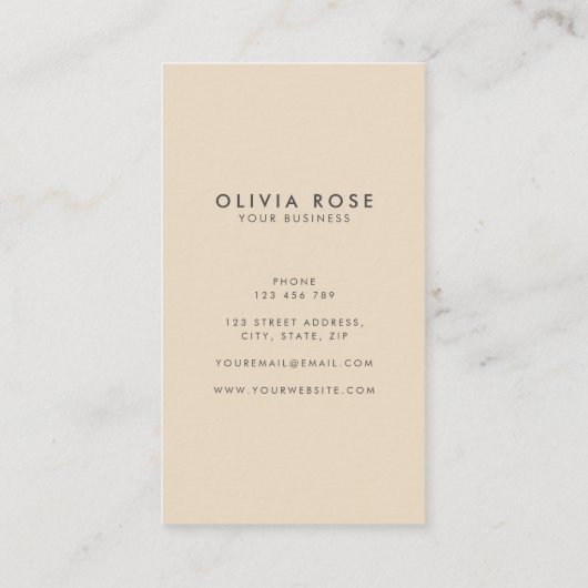 Vintage 70s Retro Stripes Visitekaartje (Achterkant)