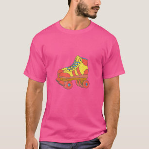 Vintage 70s Roller Schaatsen Disco Derby Retro Rol T-shirt