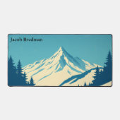 Vintage 70s Ski Club Retro Winter Bureaumat (Voorkant)