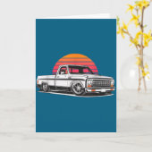 Vintage 73 87 Mini C10 Illustratie Kaart (Gele Bloem)