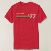 VINTAGE 77 RETRO STRIPES T-SHIRT (Design voorkant)