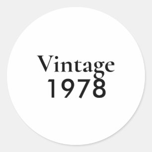 Vintage 78 hoofdstuk 47 ronde sticker