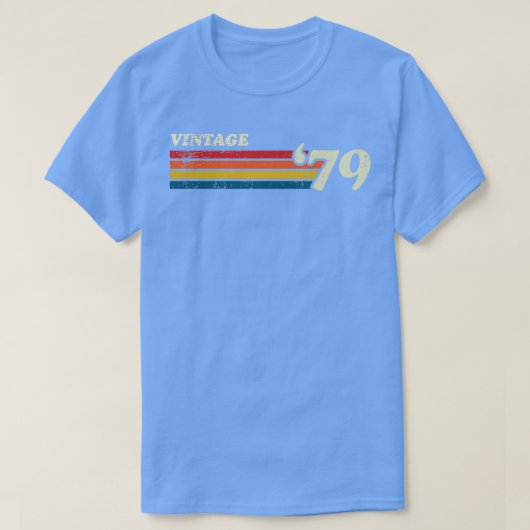 VINTAGE 79 RETRO STRIPES T-SHIRT (Design voorkant)
