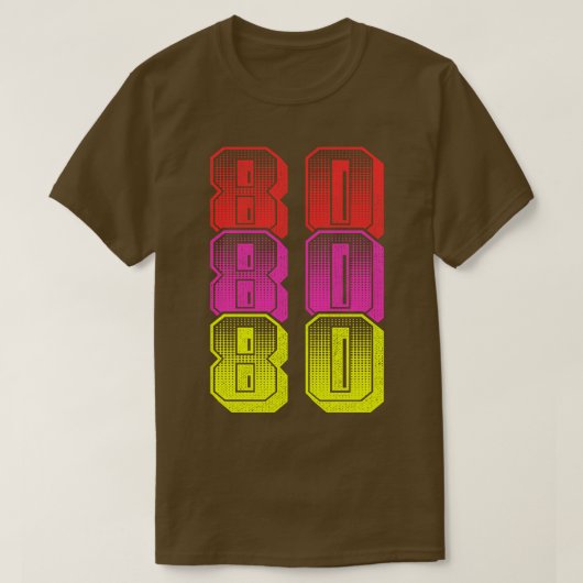 Vintage 80-80-88 t-shirt (Design voorkant)