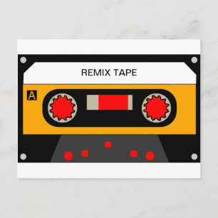 Vintage 80-cassette briefkaart