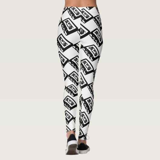 Vintage 80-Cassettebandje Leggings (Achterkant)