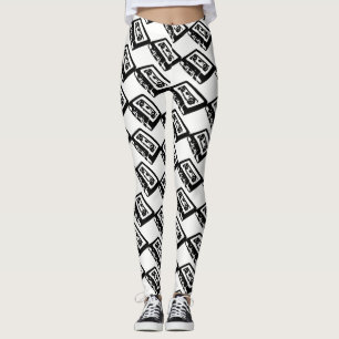 Vintage 80-Cassettebandje Leggings