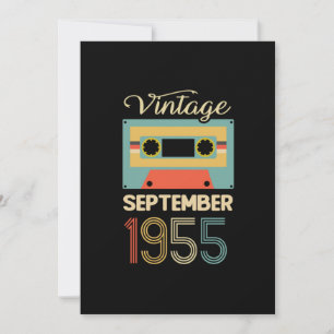 Vintage 80 september 1955 65e verjaardag van het G Kaart