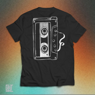 Vintage 80s Cassettebandje Retro Esthetiek T-shirt