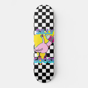Vintage 80s Dwaze Gans Geruite Print Skateboard
