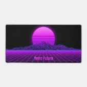 Vintage 80s Retrowave Berglandschap Bureaumat (Voorkant)