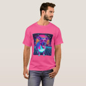 vintage 80s synthwave T-shirt (Voorkant volledig)