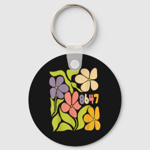 Vintage 86 47 Anti-Trump Flower President Sleutelhanger