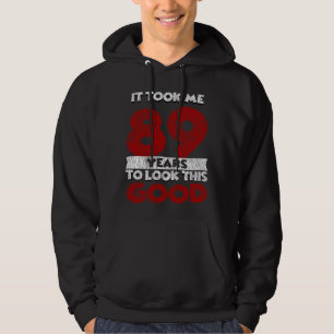 Vintage 89 Jaar Oud Grappig 89e Verjaardagscadeau Hoodie