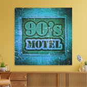 Vintage 90: Motel - Gewikkeld Canvas Afdruk (Insitu (Woonkamer))