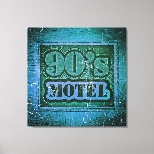 Vintage 90: Motel - Gewikkeld Canvas Afdruk (Voorkant)