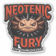 Vintage 90s Axolotl Neoteny Fury Metal Parody