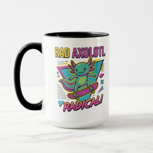 Vintage 90s Axolotl Skateboard Radicale neotenie Mok