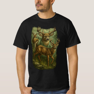 Vintage 90s Herten Grafisch Retro Grunge Vervaaide T-shirt