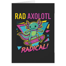 Vintage 90s stijl Axolotl Skateboard Rad neon