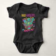 Vintage 90s stijl Axolotl Skateboard Rad neon