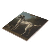 Vintage A Gray Spotted John Wootton Tegeltje (Zijkant)