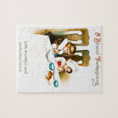 Vintage A Thanksgiving zonder zegen Legpuzzel (Horizontaal)