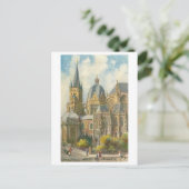 Vintage Aachen Germany Cathedral Briefkaart (Staand voorkant)