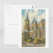 Vintage Aachen Germany Cathedral Briefkaart (Voorkant / Achterkant)