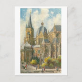 Vintage Aachen Germany Cathedral Briefkaart (Voorkant)